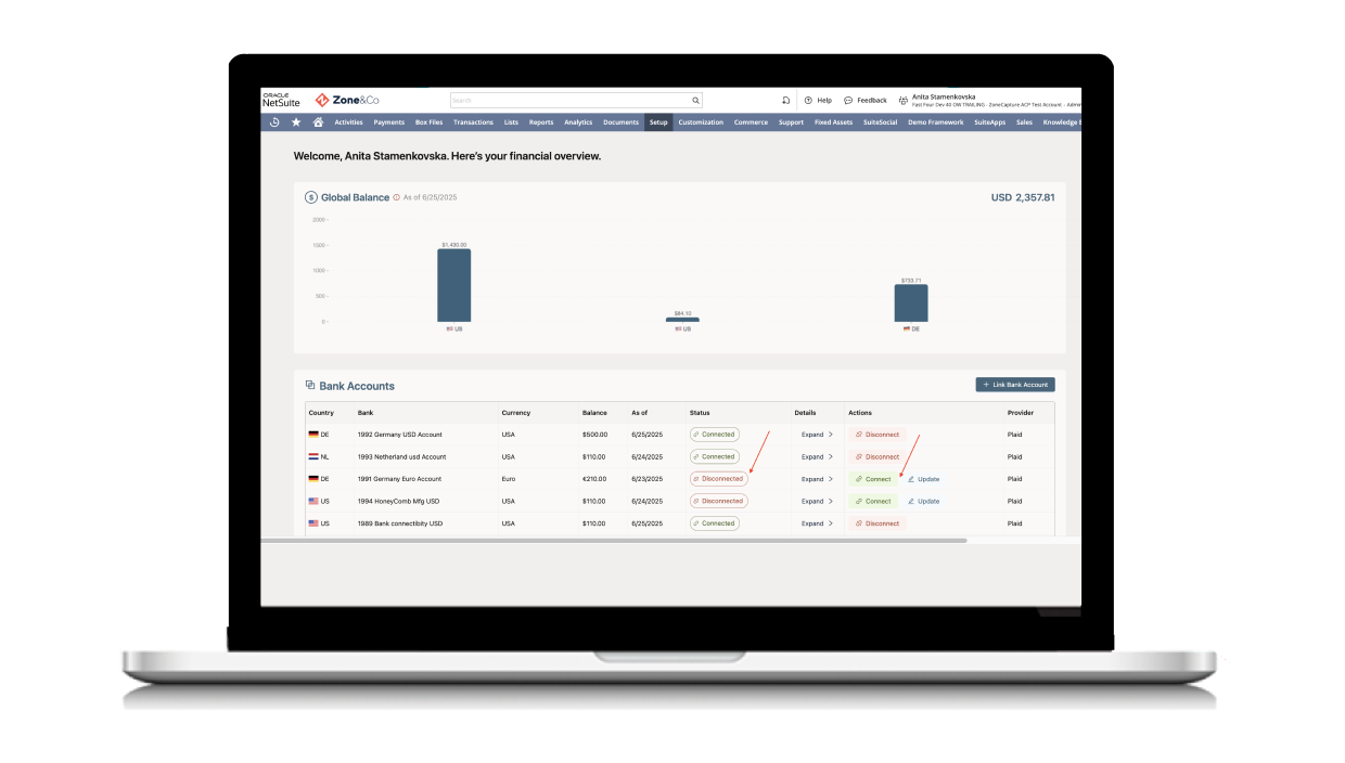 Bank-Connectivity-Dashboard