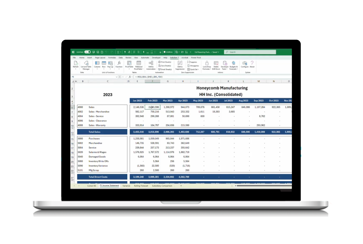 Build live NetSuite reports in Excel