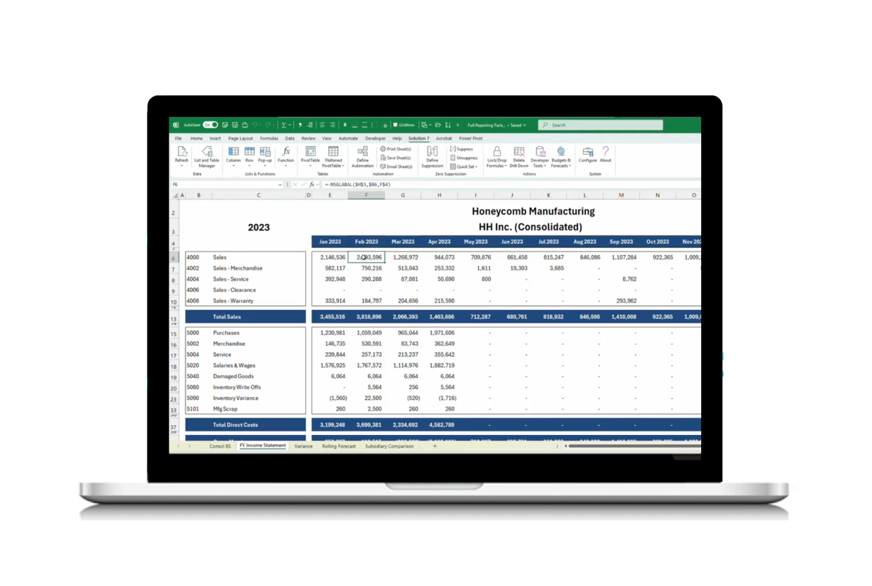 Build live NetSuite reports in Excel
